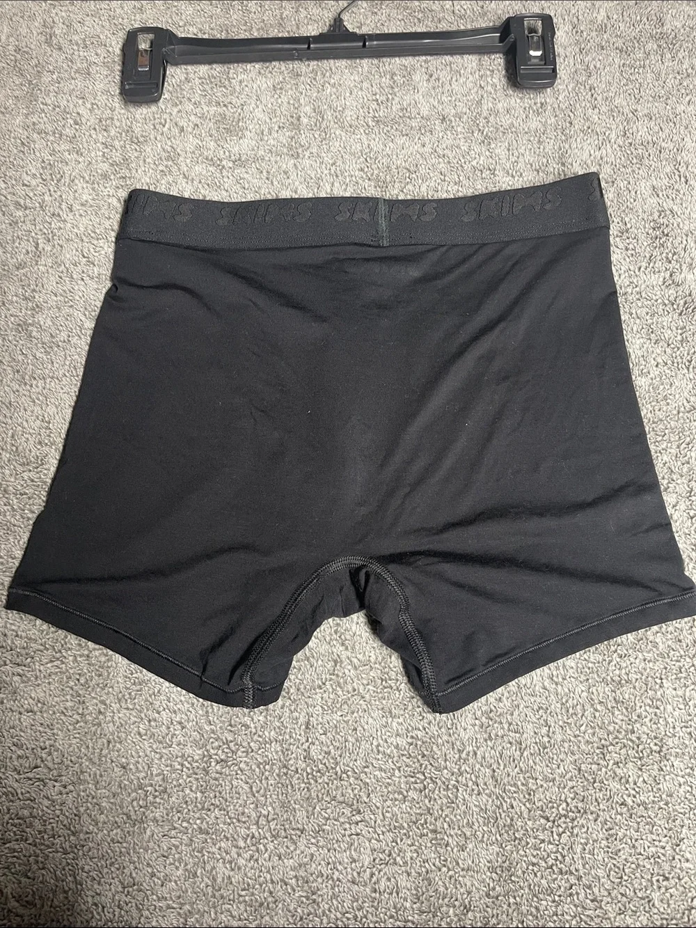 SKIMS Men's Black Boxer Briefs — Stretch Support Trunk
